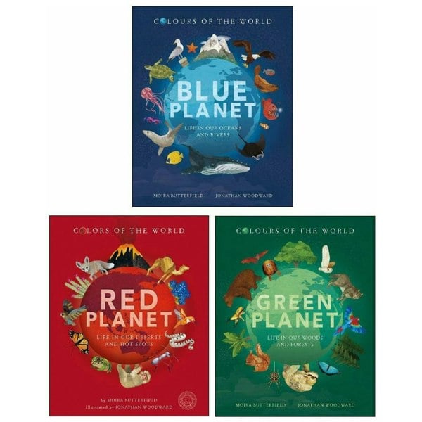 Planet Earth Series Collection 3 Book Box Set (Blue Planet, Green Planet, Red Planet)