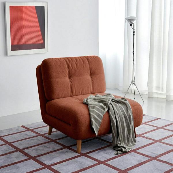 Weilai Concept Evans Single Seater, Two Seater Sofa Bed, Linen