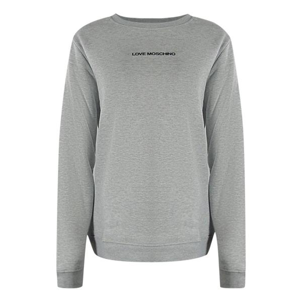 Moschino Love Moschino Small Logo Grey Sweatshirt