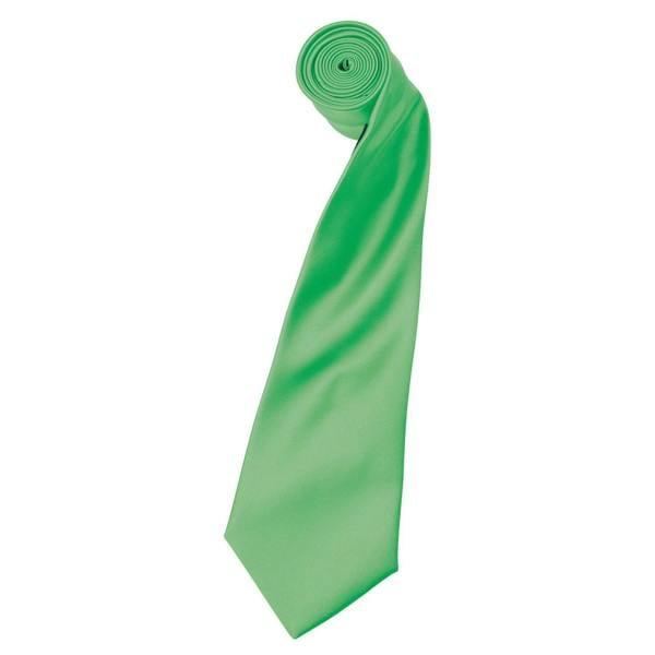 Premier Unisex Adult Colours Satin Tie - Apple Green