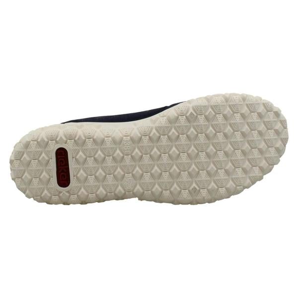 Rieker Womens Rieker Extra Wide Detailed Lace Up Trainers With Side Zip 59501