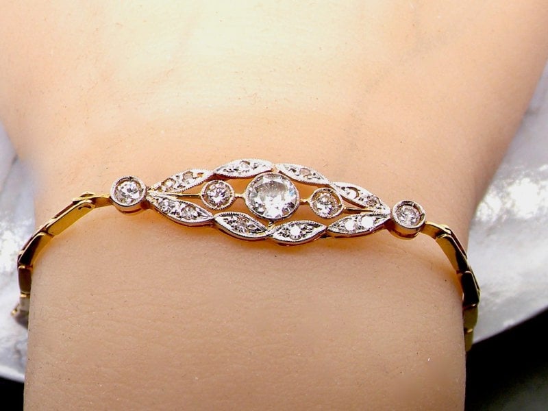 Vintage Tom An Edwardian diamond bracelet