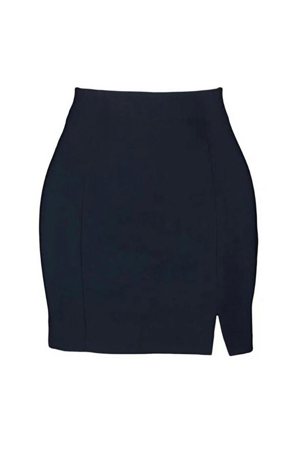 WOVCOR Woven Skirt with Slit Detail