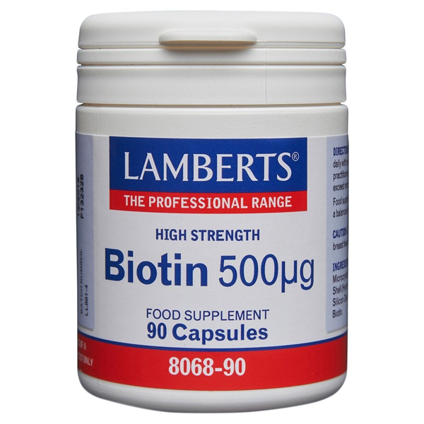 Lamberts High Strength Biotin 500ug 90 capsule