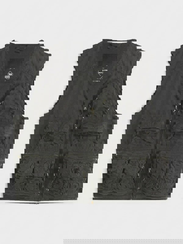 Boiler Room Multi Pocket Gilet Black