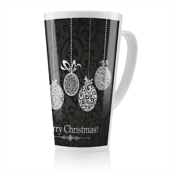 Benjamin Tate Design Vintage Christmas Balls Dining Latte Mug