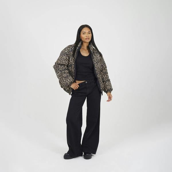 Brave Soul Black Reversible Oversized Puffer Jacket - Black Image 3