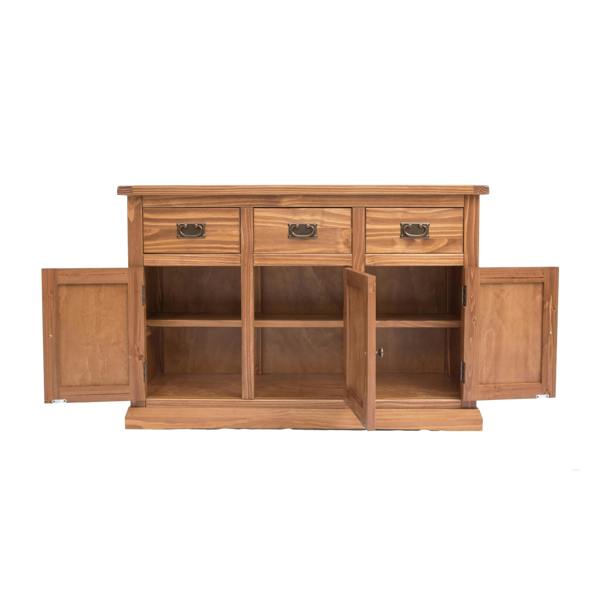 Cabinet Bits Tirolo Lacquered 3 Drawer 3 Door Sideboard Brass Drop Handle