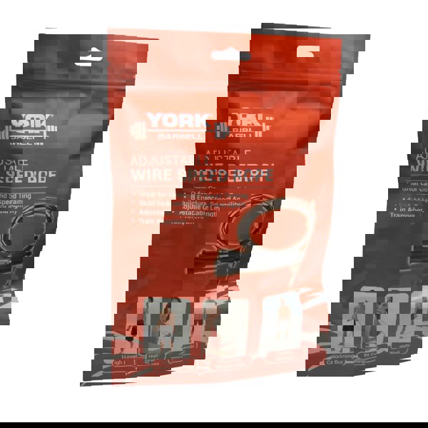 York Barbell Adjustable Wire Speed Rope Front Packaging