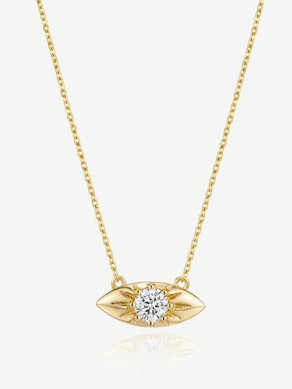 MUCHV Dainty Evil Eye Pendant Necklace