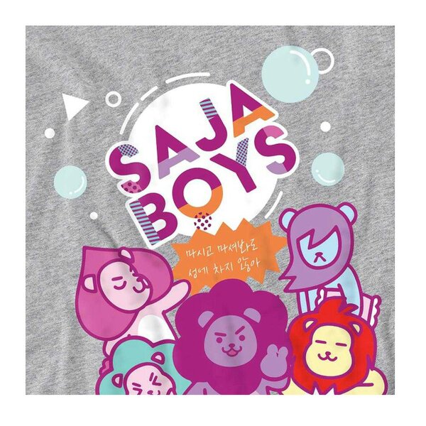 K-Pop Demon Hunters Womens/Ladies Soda Pop Saja Boys Mascot Fitted T-Shirt - Athletic Heather