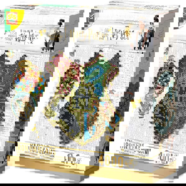 SES Creative Harry Potter Iron on Beads Hogwarts Crest Colour Mix