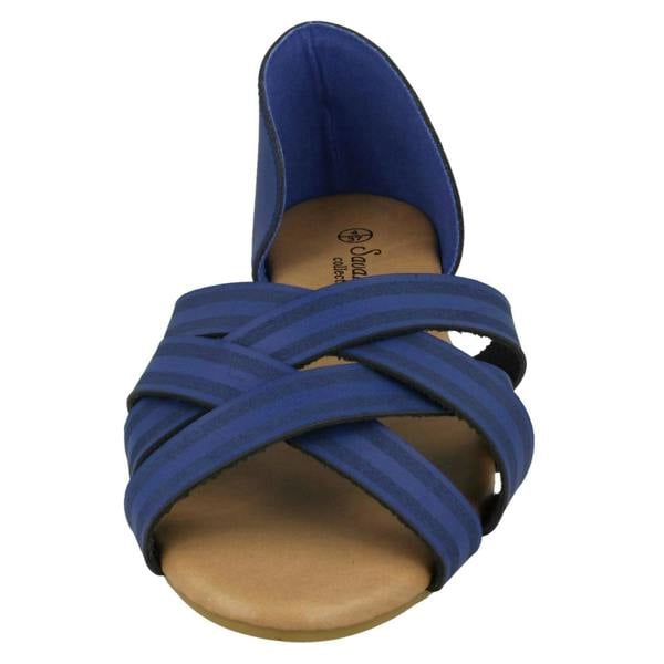 Savannah Ladies Savannah Flat X Strap Sandals
