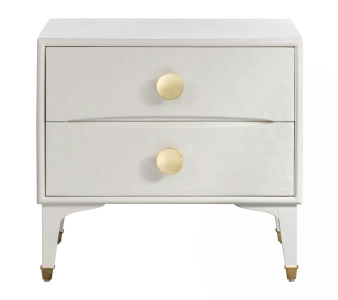 Furniture Edit Divine White Nightstand Bedside Table