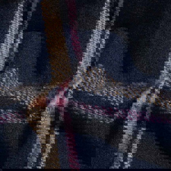 Heating & Plumbing London Evening Tales - Pure New Wool Blanket - Checkmate Navy