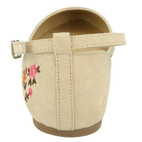 Spot On Ladies Spot On Ankle Strap Ballerinas