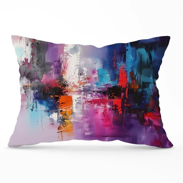 Warren Reed Vibrant Metropolis: A Palette Of Emotions Cushions