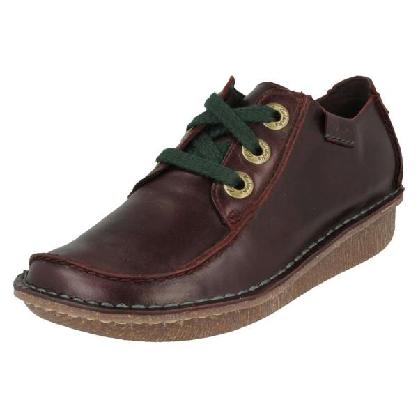 Clarks Ladies Clarks Comfortable Lace Up Flats Funny Dream
