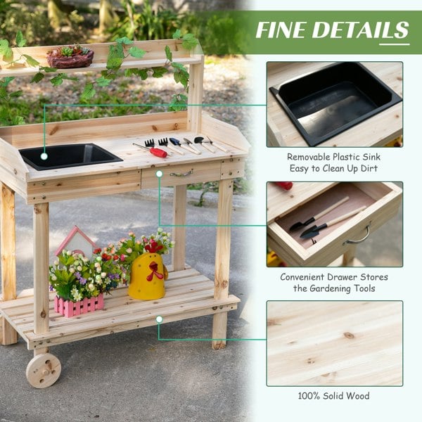 Potting Bench Table