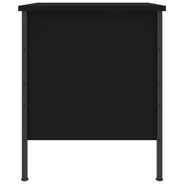 Berkfield Bedside Cabinet Black 40x42x50 cm Engineered Wood