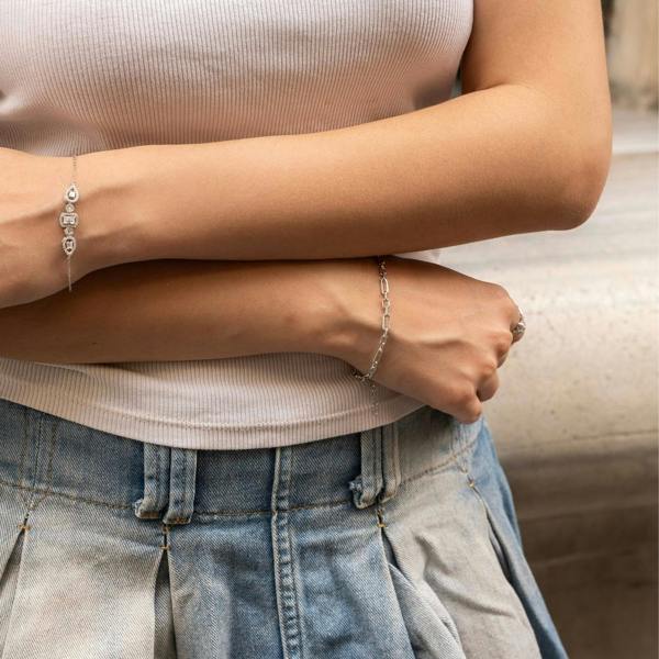 Spero London Sterling Silver Link Chain Bracelet