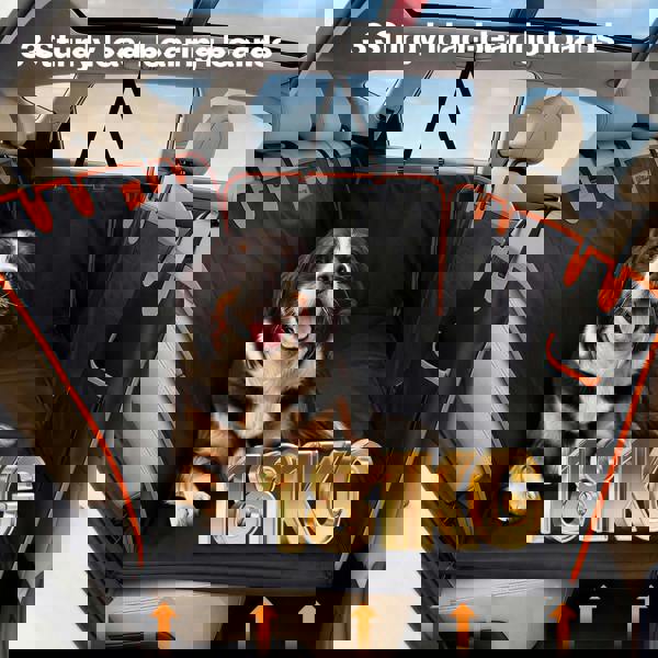 Skylos Dog Car Seat Cover Convertible Pet Back Seat Hammock Protector Waterproof