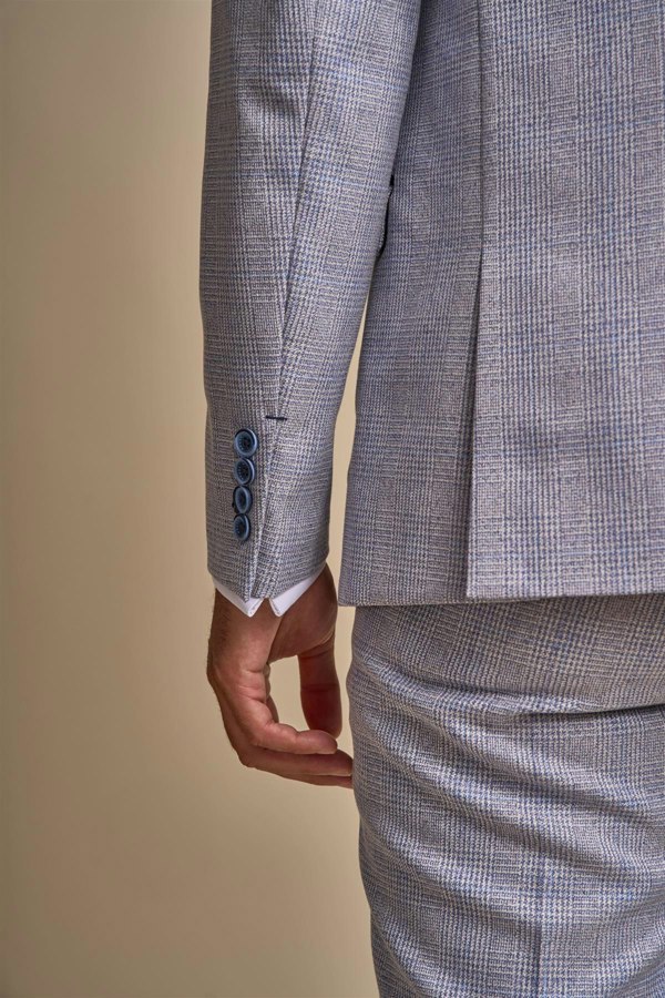 Caridi Sky Three Piece Suit Back Detail