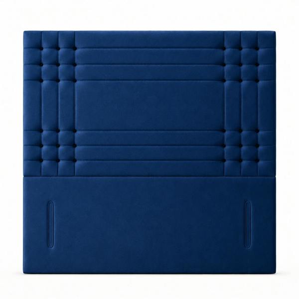 Great British Beds Savoy Headboard - Blue Plush