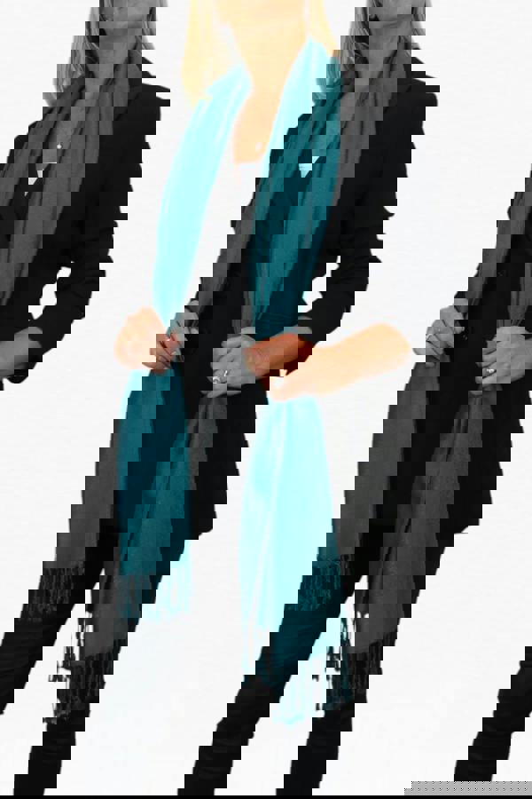 Paulo Due Paisley Jacquard Fine Pashmina Shawl Wrap