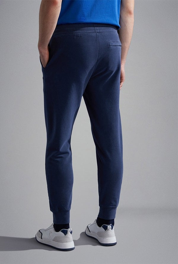 Paul & Shark Men's Garment Dyed Stretch Cotton Joggers - Navy