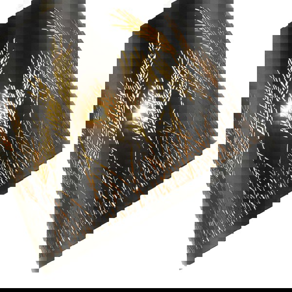 Corn Field and Grass Laser Cut Black Pendant Shade with Gold Inner Image 3