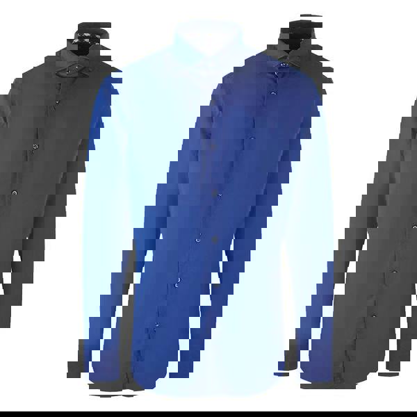 Aquascutum Mens Plain Long-Sleeved Shirt - Navy