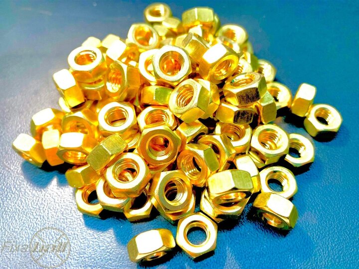 Fixaball BA Hex Full Nut Brass DIN934