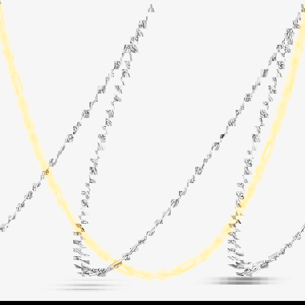 T. H. Baker 9ct Yellow Gold 18 Inch Figaro Rope Chain SRFC-240-9Y-18