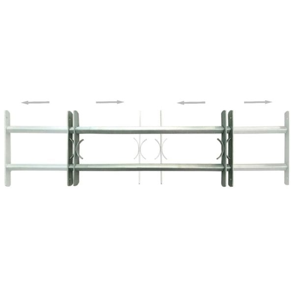 Berkfield Adjustable Security Grilles for Windows 2 pcs 700-1050 mm