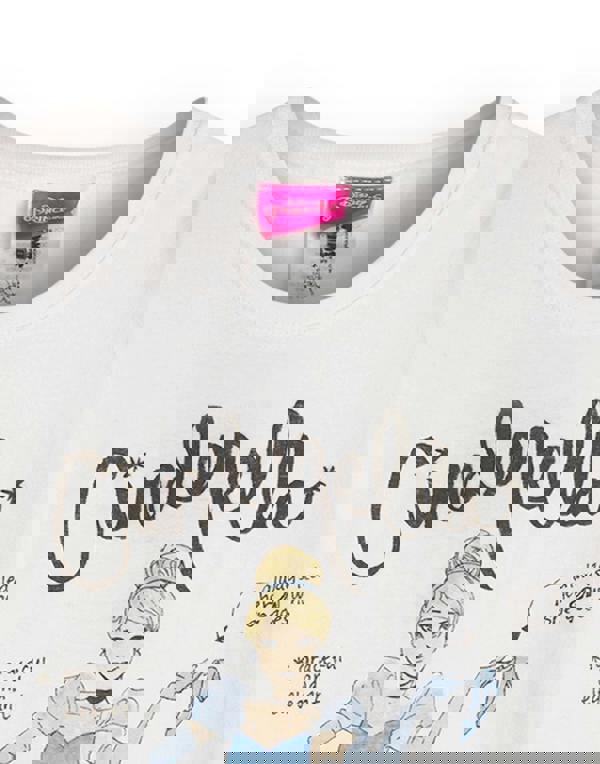 Disney Cinderella GirlsWhite Short Sleeved T-Shirt