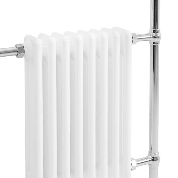 Monstershop Traditional Heated Towel Rail Radiator – 950mm x 660mm  – White