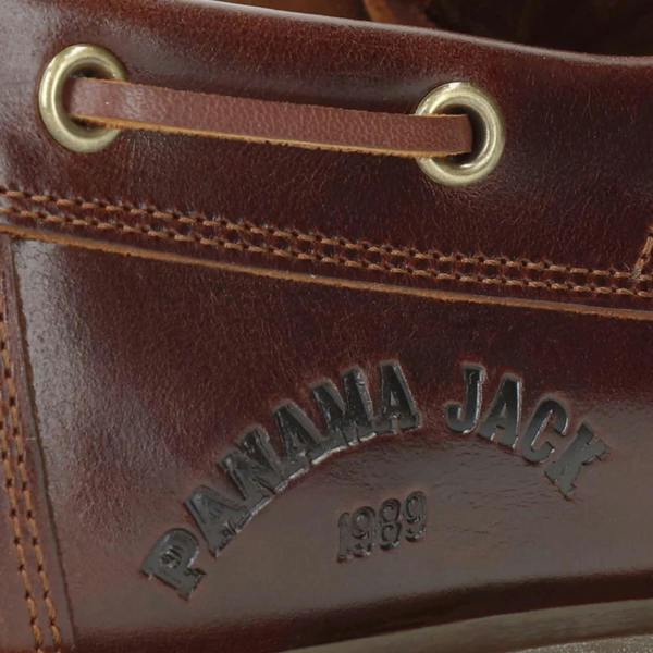 Boat C8 - Men's Waterproof Brown Leather Low-Cut Ankle Boots - Panama Jack - 7