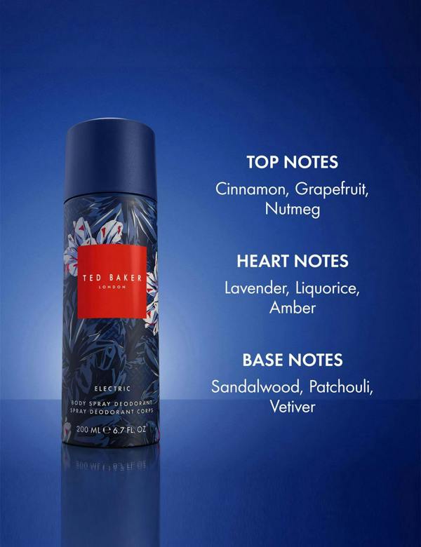 Ted Baker Fusion Electric Body Spray Deodorant 200ml