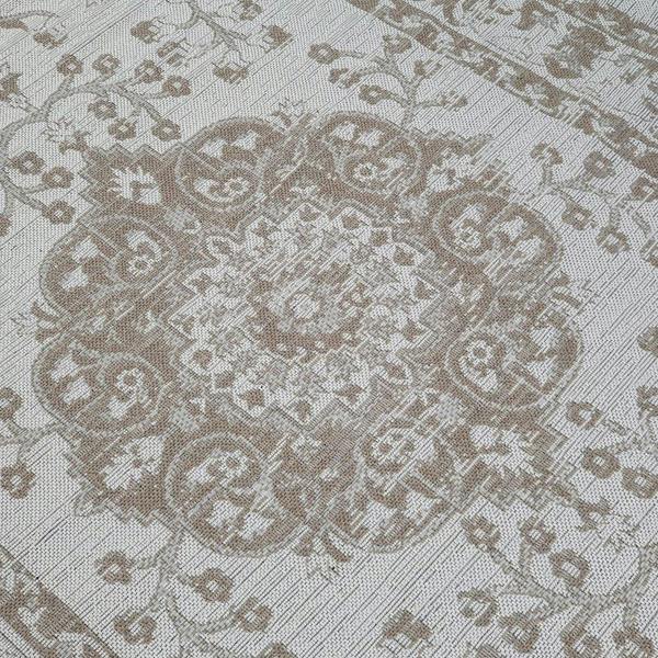 Modern Oriental Rug 100% Cotton Small Extra Large Washable Cream Taupe Brown Living Room Bedroom Flatweave Carpet Mat