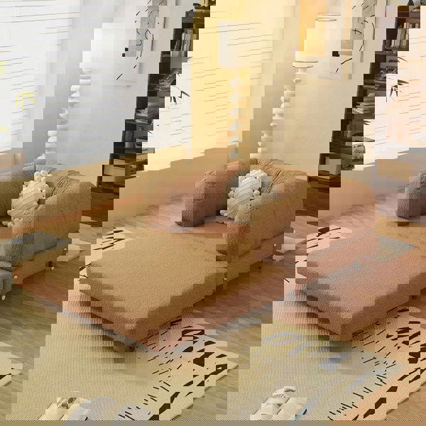 Choudhury Two Seater Sofa Bed, Backrest Washable, Corduroy-Rit Concept-Rit Concept