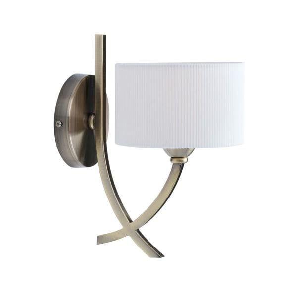 Pagazzi Lighting Justina Antique Brass Wall Light