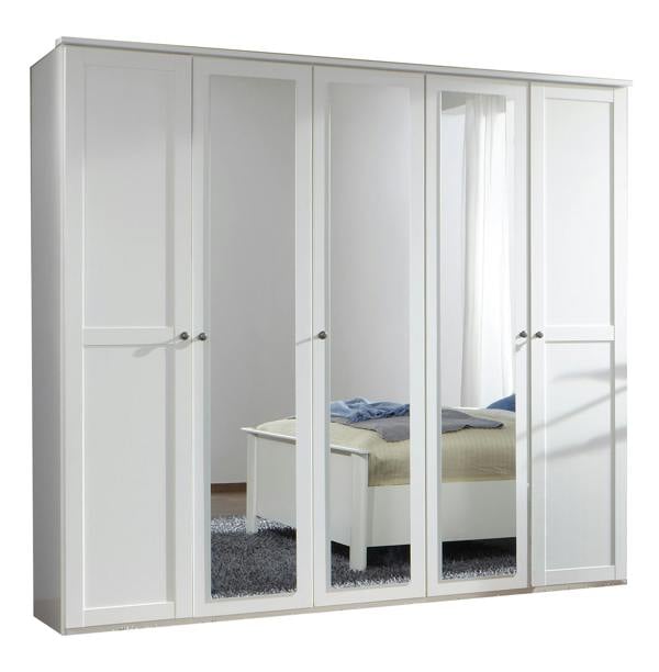 TJ's Furniture Chalet White 5 Door Wardrobe