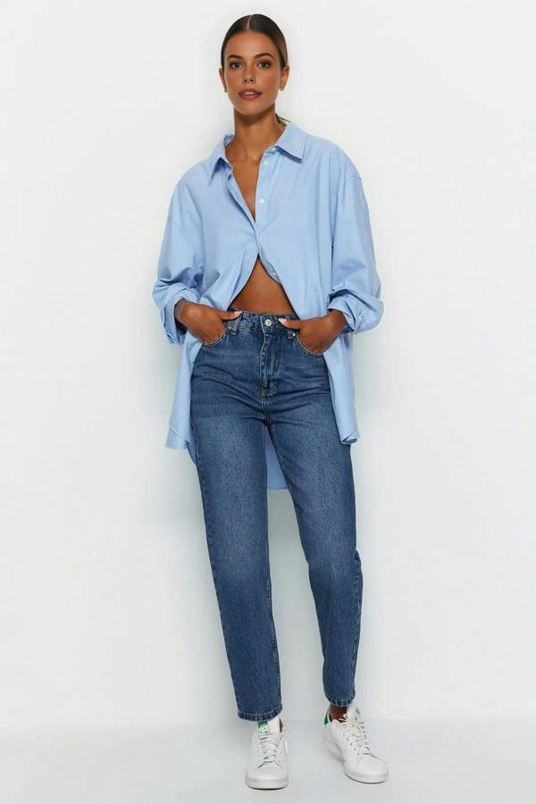 WOVCOR High Waist Mom Jeans