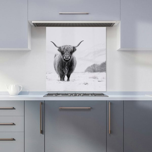 Warren Reed - Designer Lone Highland Cow Kitchen Splashback