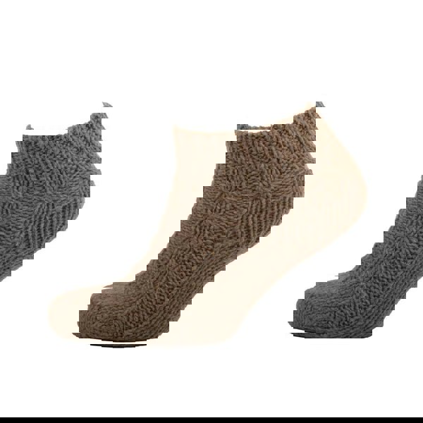 Aran Cable Chunky Ankle Socks Step into Comfort & Style with Aran Cable Chunky Ankle Socks