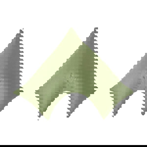 HOMESCAPES Organic 400 TC Egyptian Cotton Sateen V Shaped Pillowcase