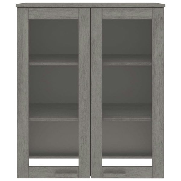 Berkfield Top for Highboard HAMAR Light Grey 85x35x100cm Solid Wood Pine