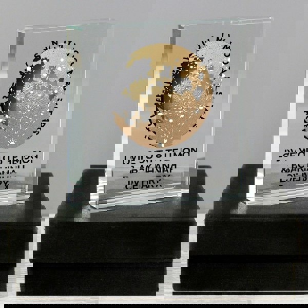 Personalised Memento Company Personalised You Are My Sun My Moon Crystal Token