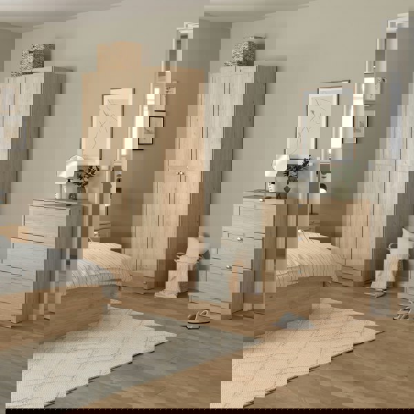 Furniture To Go Brande Chest with 3 Frame Drawers in Jackson Hickory